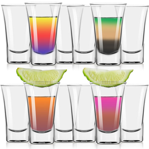 12x Shot Glasses 50ml - Clear