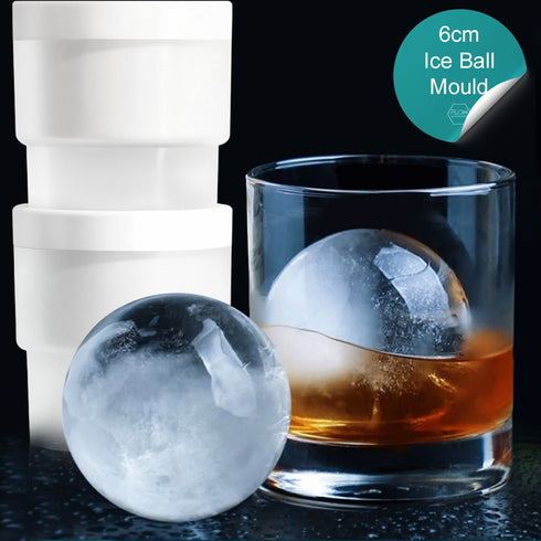 XL 6cm Ice Ball Moulds x 4