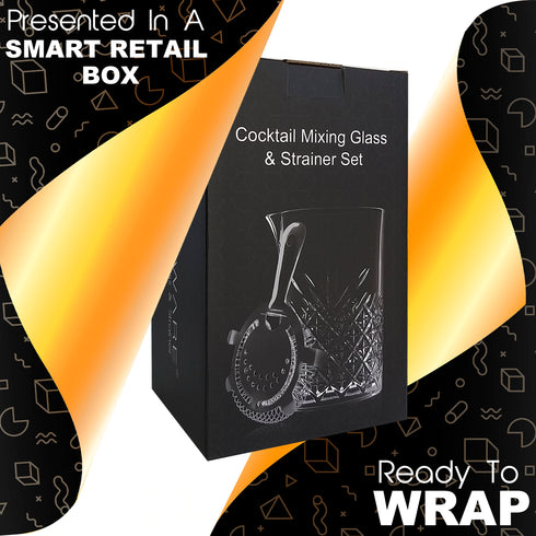 Cocktail Mixing Glass & Strainer