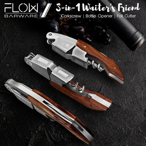 FLOW Waiters Friend Corkscrew & Bottle Opener