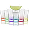 50ml Shot Glasses Coloured Base Set of 6