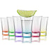 50ml Shot Glasses Coloured Base Set of 6