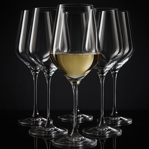 Wine Glasses x6 | 400ml Red / White Wine Glasses | Lead-Free