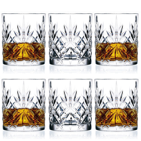 Classic Crystal Whisky Glasses Set of 6