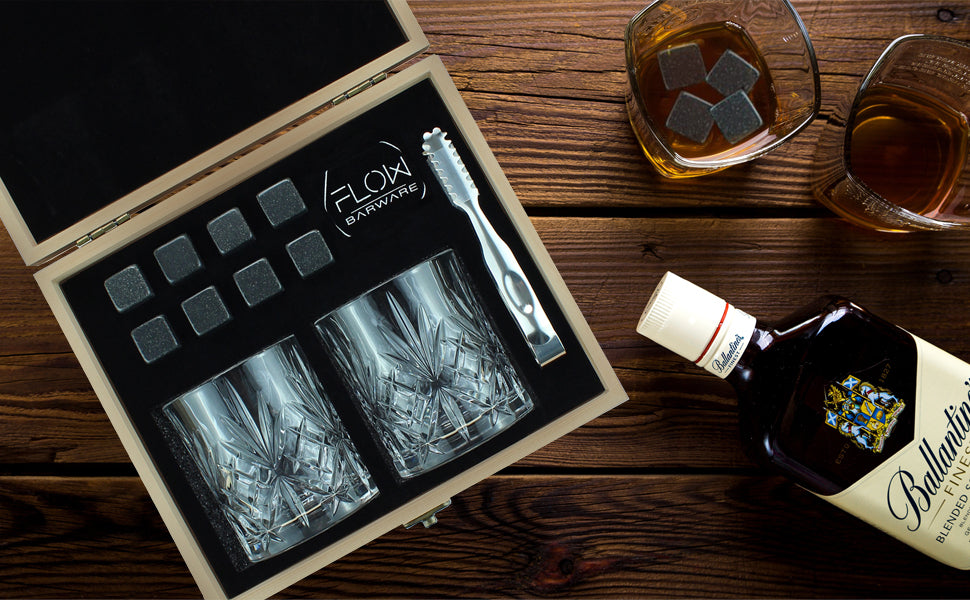 Crystal whisky Glasses x 2