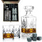 Classic Whisky Decanter, Glasses & Whisky Stones Box Set
