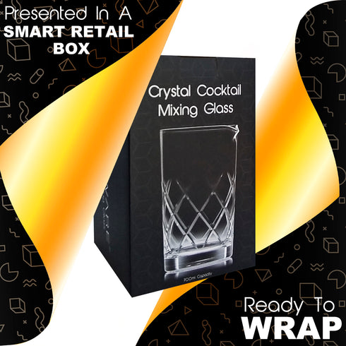 Flow Crystal Cocktail Mixing Glass