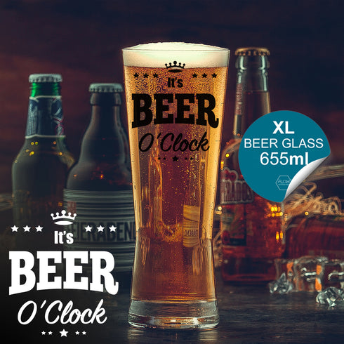 It's Beer O'Clock Pint Glass