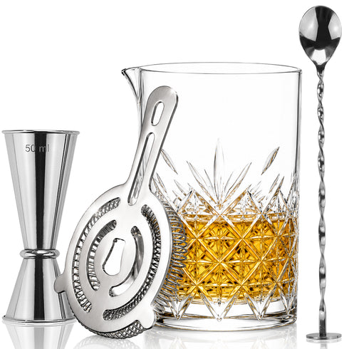 4 Piece Cocktail Mixing Glass Set