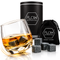 Rocking Whisky Glass & Whiskey Stones Gift Set