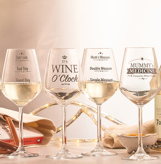 personalised wine glasses for women