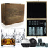 Classic Crystal Whisky Glasses & Stones Box Set