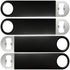 Bar Blade Bottle Opener - Set Of 4 Black