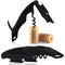 Waiter's Friend Corkscrew Wine Opener & Bottle Opener - Black