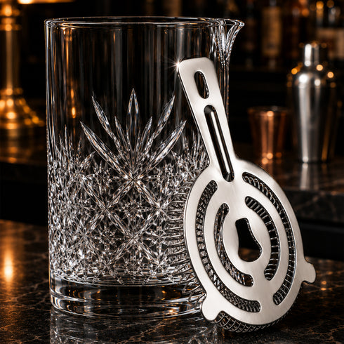 Cocktail Mixing Glass & Strainer