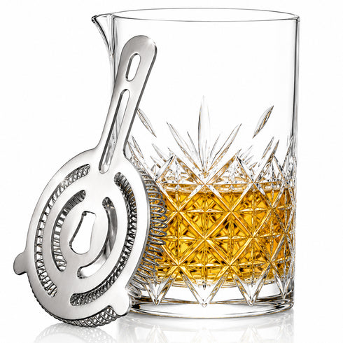 Cocktail Mixing Glass & Strainer