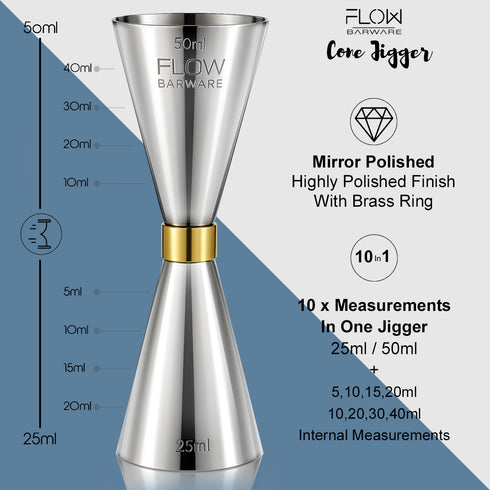 Cone Jigger Spirit Measure 25ml 50ml
