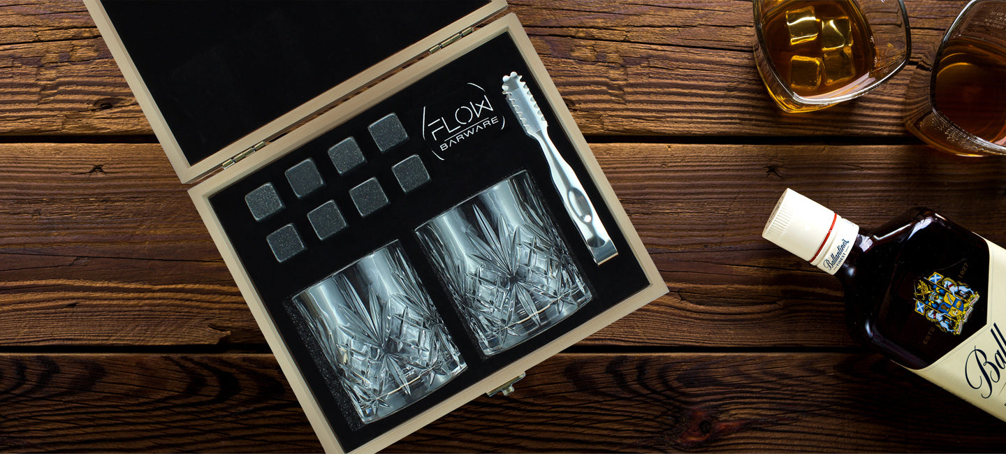 Crystal whisky Glasses x 2