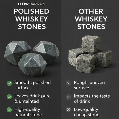 Diamond Shaped Whiskey Stones x 9