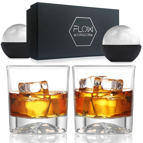 Mountain Base Whiskey Glasses Set of 2