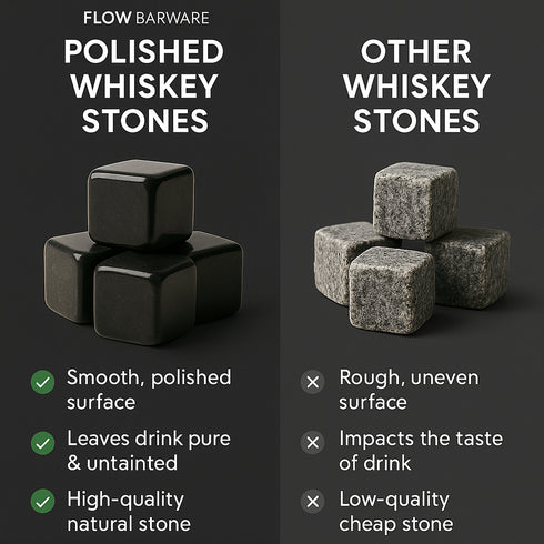 12 x Granite Whiskey Stones
