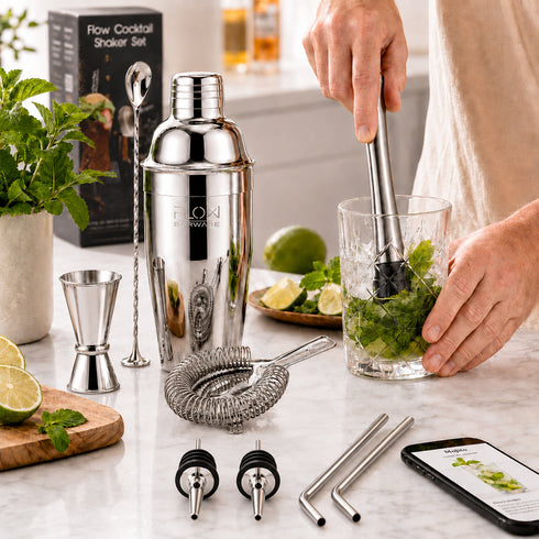 Cocktail Shaker Set - 10 Piece