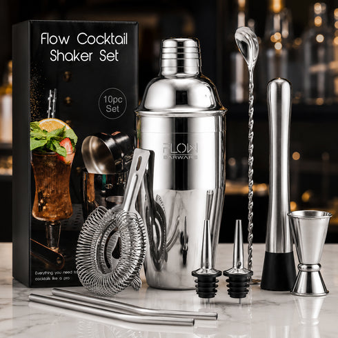 Cocktail Shaker Set - 10 Piece