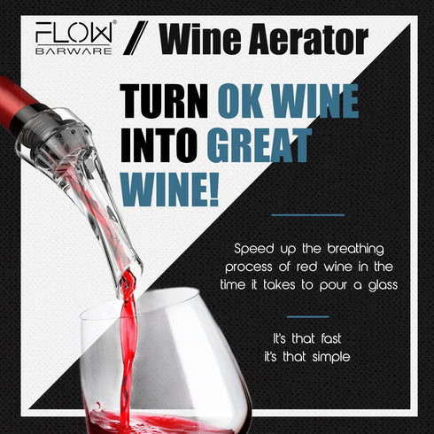FLOW Wine Aerator Pourer - Clear