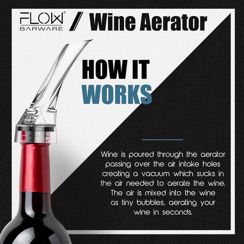 FLOW Wine Aerator Pourer - Clear