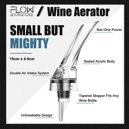 FLOW Wine Aerator Pourer - Clear