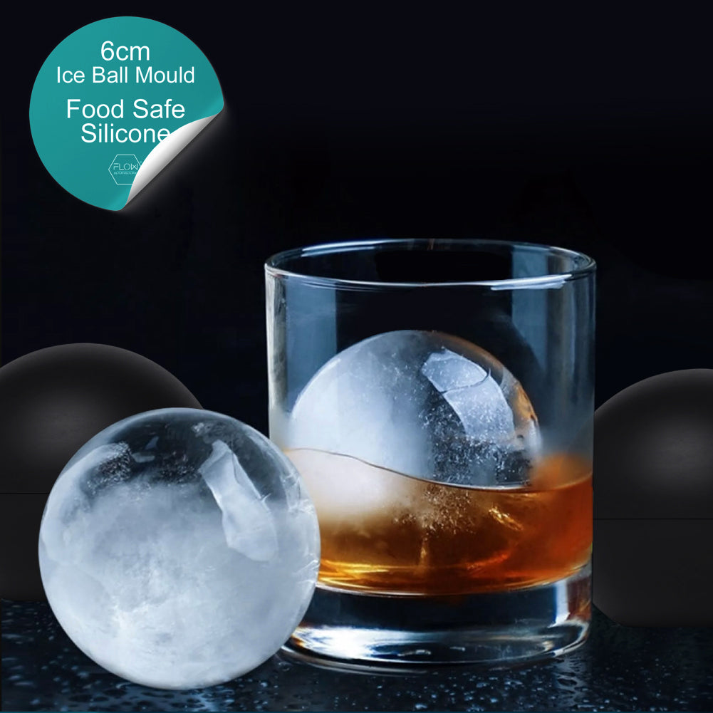 Whiskey Glasses and Sphere Ice Ball Maker Ice Mold Whiskey Chilling Barware  Set 