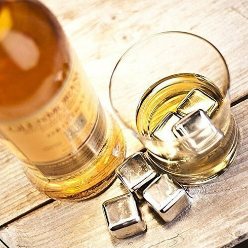 Stainless Steel Whiskey Stone Cubes - Set Of 6