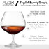 Large Crystal Brandy Glasses Set of 2