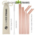 Copper Metal Drinking Straws