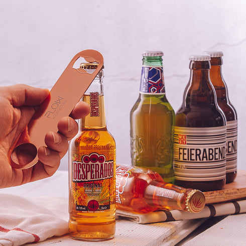 Copper Bar Blade Bottle Opener - Set of 4