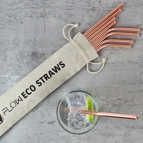 Copper Metal Drinking Straws