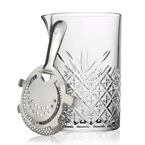 Cocktail Mixing Glass & Strainer