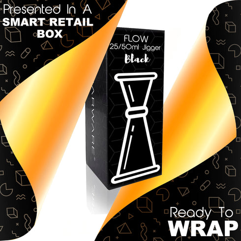 Black Jigger Spirit Measure 25ml 50ml