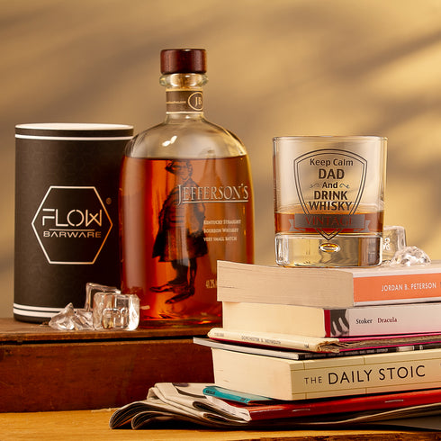 Whisky Glass - Keep Calm Dad & Drink Whisky