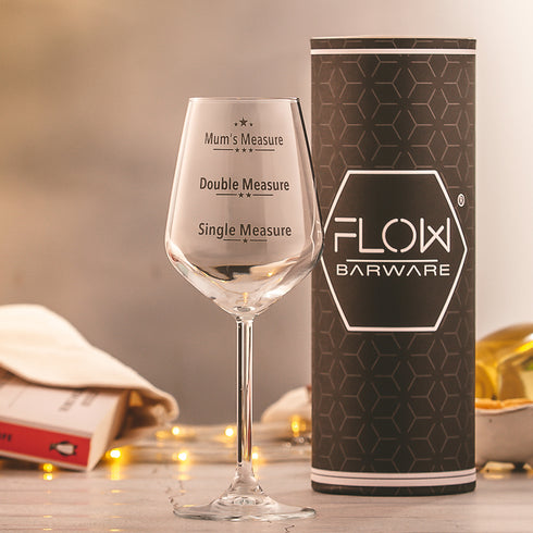 Mum's Measure Wine Glass