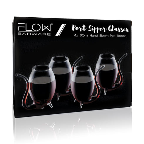 Set of 4 Glass Port Sippers