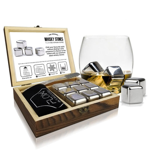 Stainless Steel Whisky Stones Gift Set