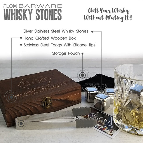 Stainless Steel Whisky Stones Gift Set