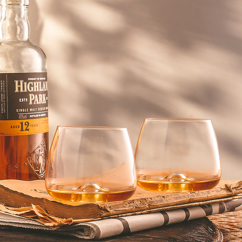 Vortex Crystal Whiskey Glasses Set of 2