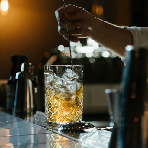 Cocktail Mixing Glass & Strainer