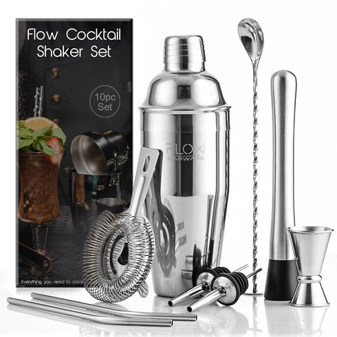 Cocktail Shaker Set - 10 Piece
