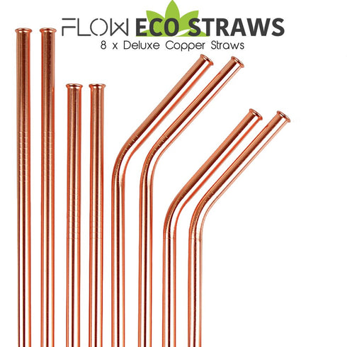 Copper Metal Drinking Straws