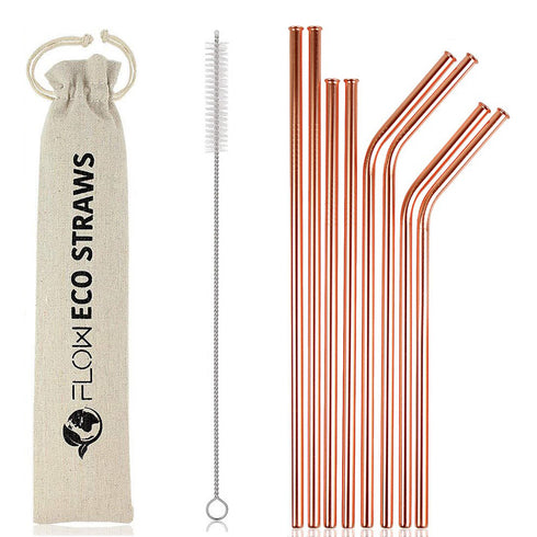 Copper Metal Drinking Straws