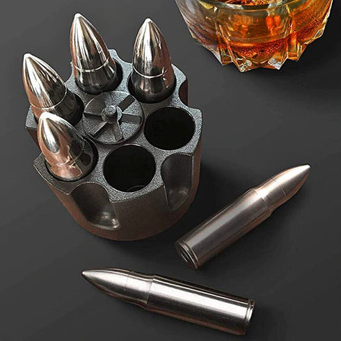 XL Whisky Bullets | Reusable Bullet Ice Cubes
