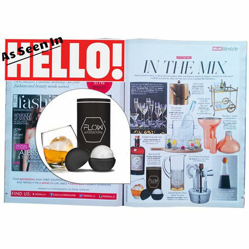 Rocking Whisky Glass & Ice Ball Set